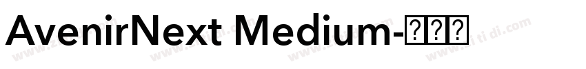 AvenirNext Medium字体转换